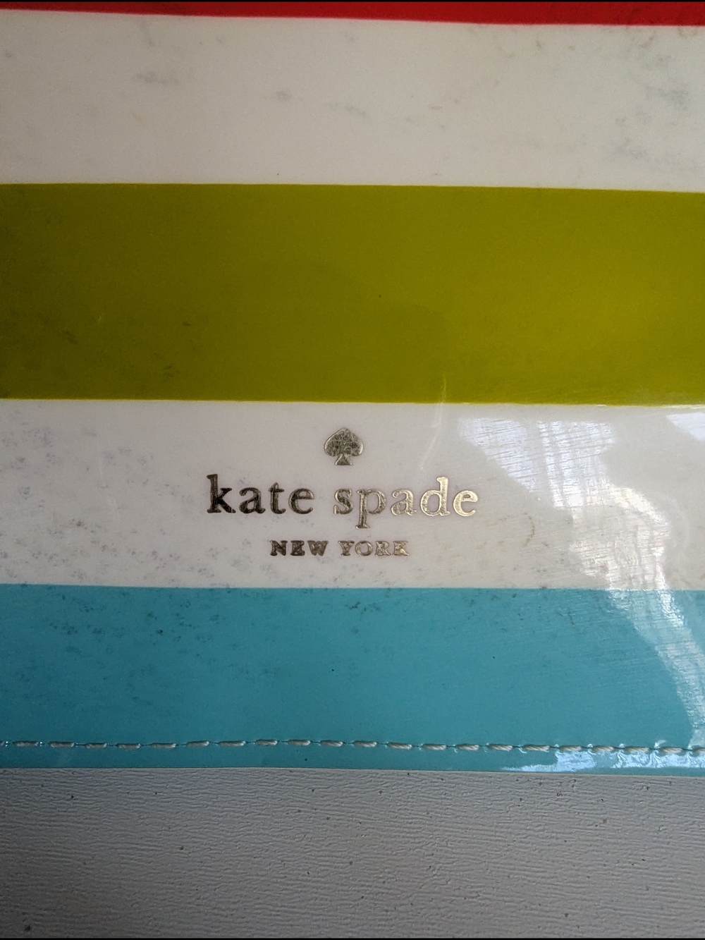 kate spade Striped Patent Pouch - Multi-Color - Picture 4 of 7